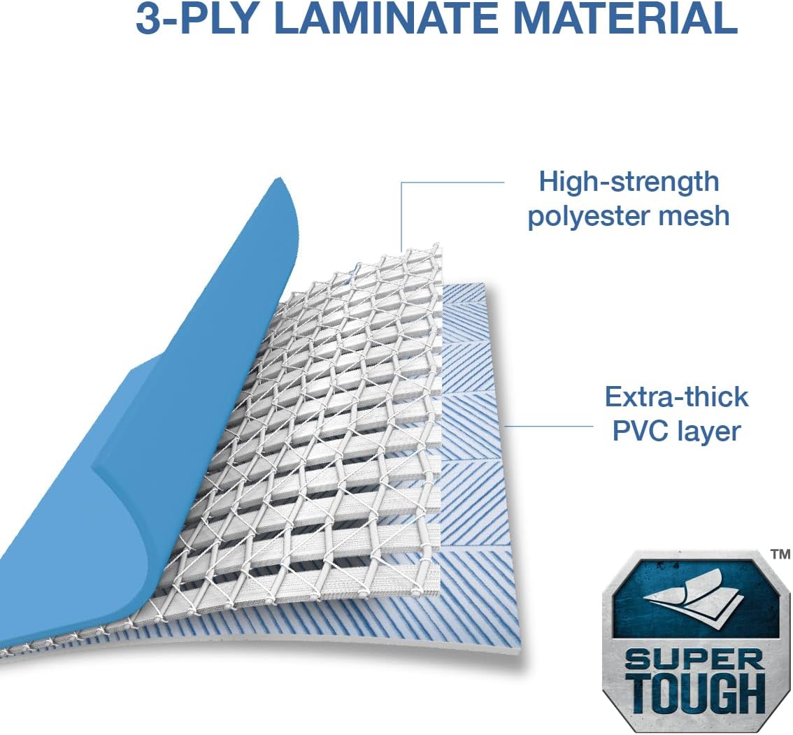 INTEX 26745EP 16ft X 48in Chevron Prism Frame Premium Above Ground Swimming Pool Set with 1500 GPH Filter Pump, Removable Ladder, Ground Cloth, Pool Cover