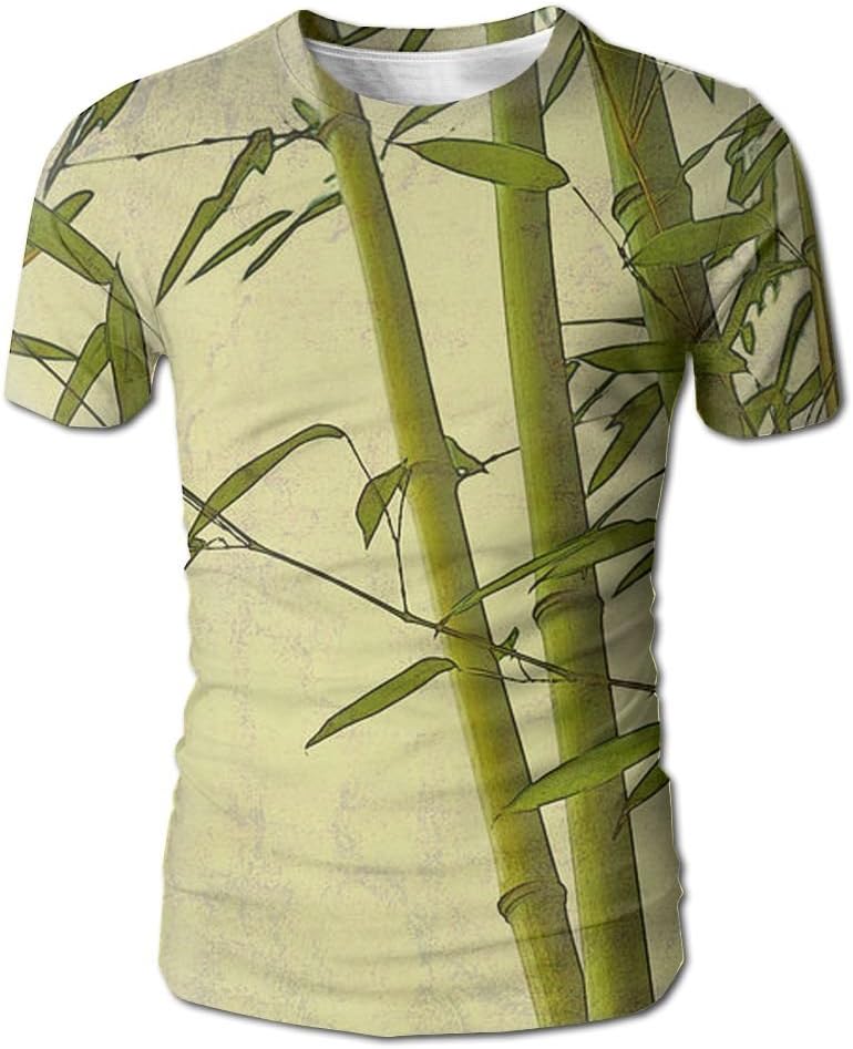 Zen Bamboo Design Summer Basic Men's Crew Neck T-Shirt