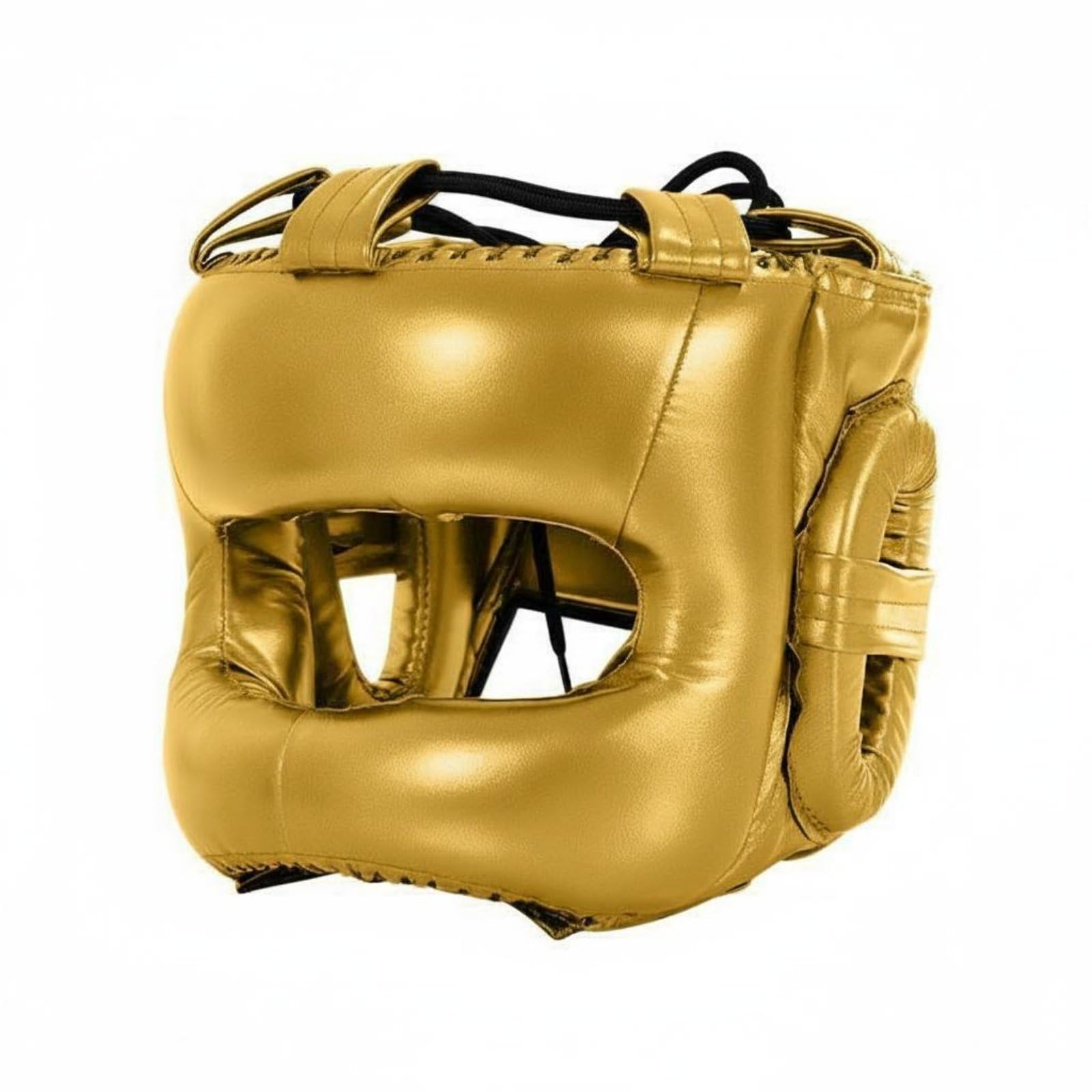 Amagogo Casco de Boxeo para Sparring con Correa de Ajuste Cobertura Completa Facial Orejeras Reforzadas Moldeado Adecuado para Hombres Mujeres de Clubes Deportivos
