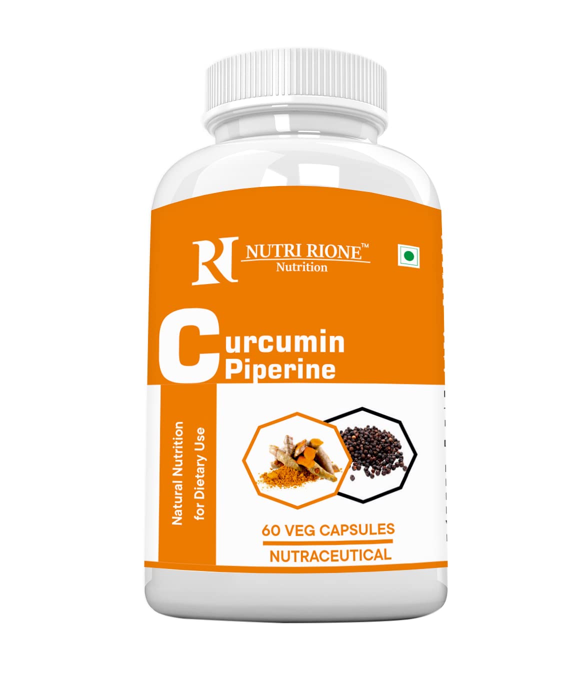 Nutri Rione Curcumin Piperine with 95% Curcuminoids Antioxidant, Immune health - 60 Veg Capsules-image-21