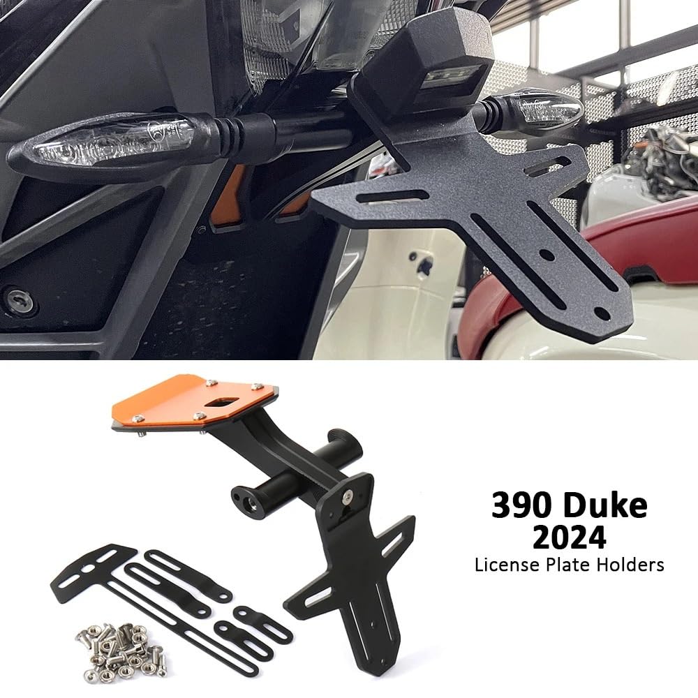 Pasuje do zestawu akcesoriów uchwytu tablicy rejestracyjnej 390Duke 2024 Tail Tidy Rama na rejestrację motor