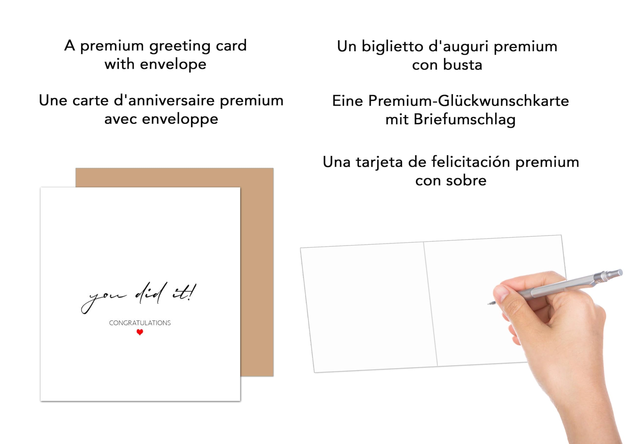 Edition Seidel Kwadratowa kartka z życzeniami ślubnymi premium z kopertą kartka ślubna kartka okolicznościowa małżeństwo Just Married Heart (HQ135 SW025)