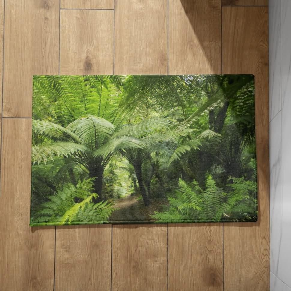 Tapis entrée motif forêt CEVAN pour protéger votre maison de la boue et des glissades