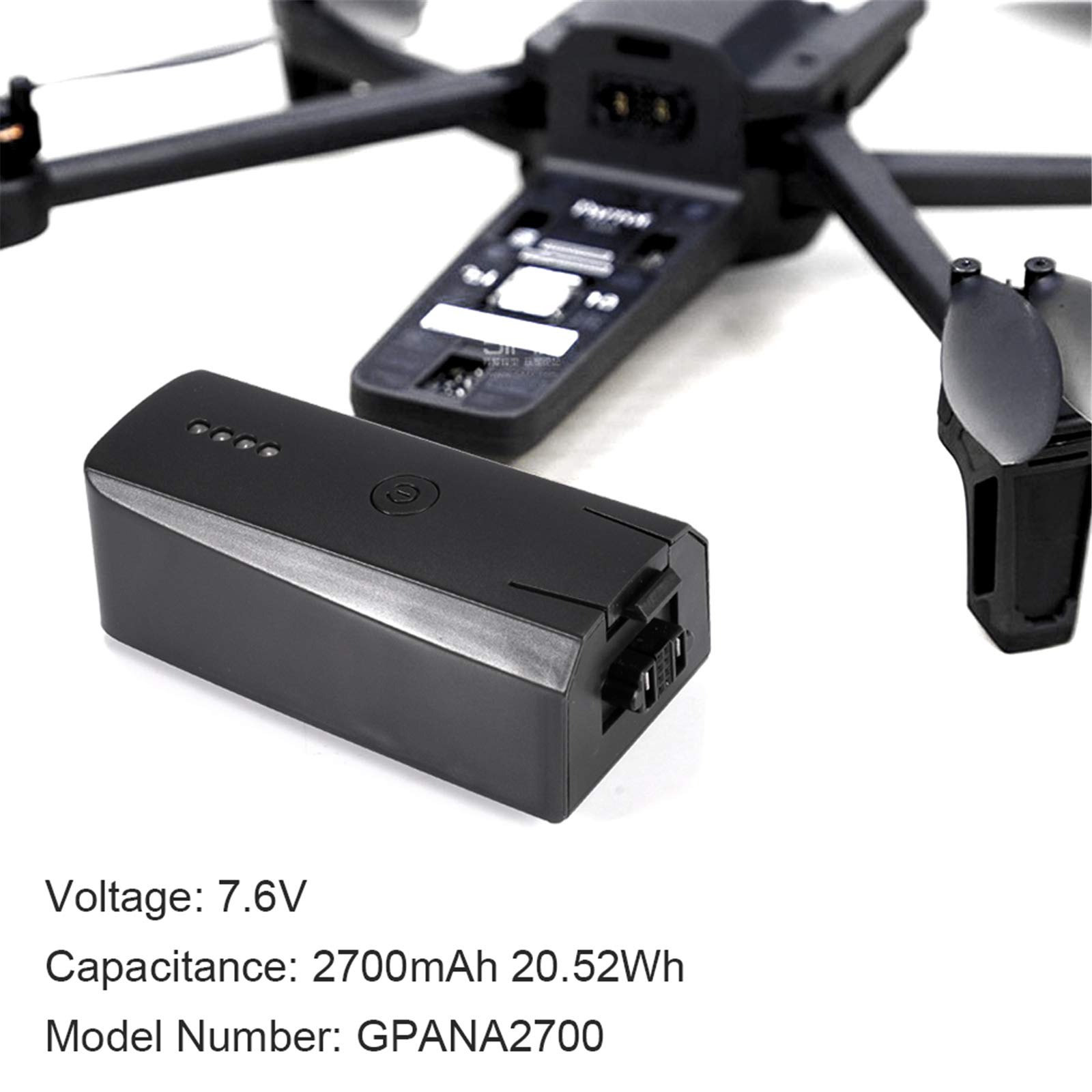ele ELEOPTION - Batería de repuesto para Drone Lipo, 2700 mAh, 7,6 V, 20,52 W, para Parrot Anafi