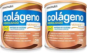 Kit 2 Colágeno Pó Verisol 250g O Melhor para Pele e Cabelo Sabor:Natural/Sem Sabor