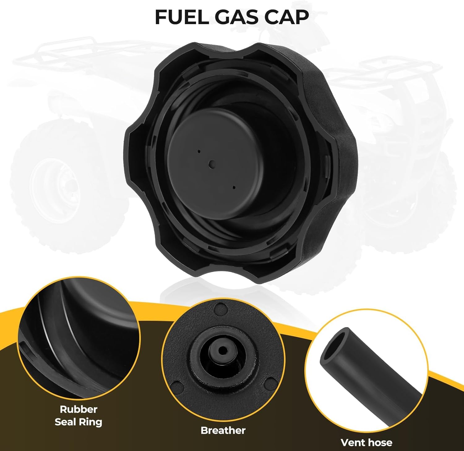 Fuel Cap Gas Cap for Honda Rancher 420 2007-2013 Foreman 500 2012-2013 17620-HP5-600