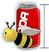 Vista 6 de Set of 5 Realistic-Looking Toy Plush Soft Stuffed 5" Honey Bees with Crinkle Wings