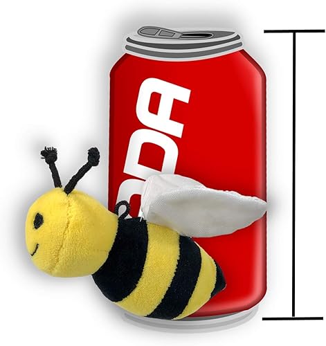 Miniatura 6 de Juego de 5 peluches de aspecto realista de abejas melíferas de 5 pulgadas con alas arrugadas