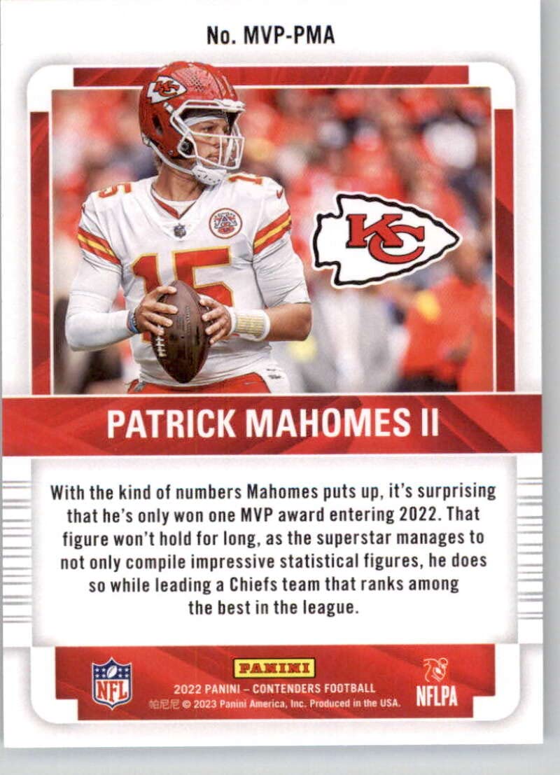 2022 Panini Instant Patrick Mahomes II Card - Super Bowl LVII MVP #276 Limited Edition