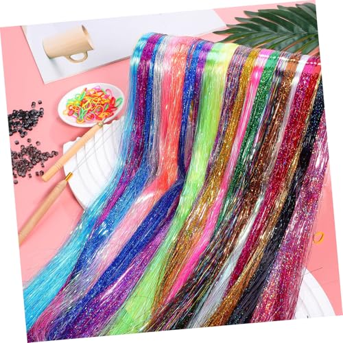 Jeu extensions de cheveux dorées sans trace pour sublimer coiffure terne