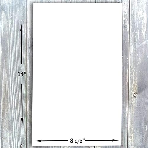 Miniatura 3 de Hamilco Papel de cartulina legal blanco brillante de 8 12" x 14" Cartulina de 80 libras, cubierta de 25 unidades