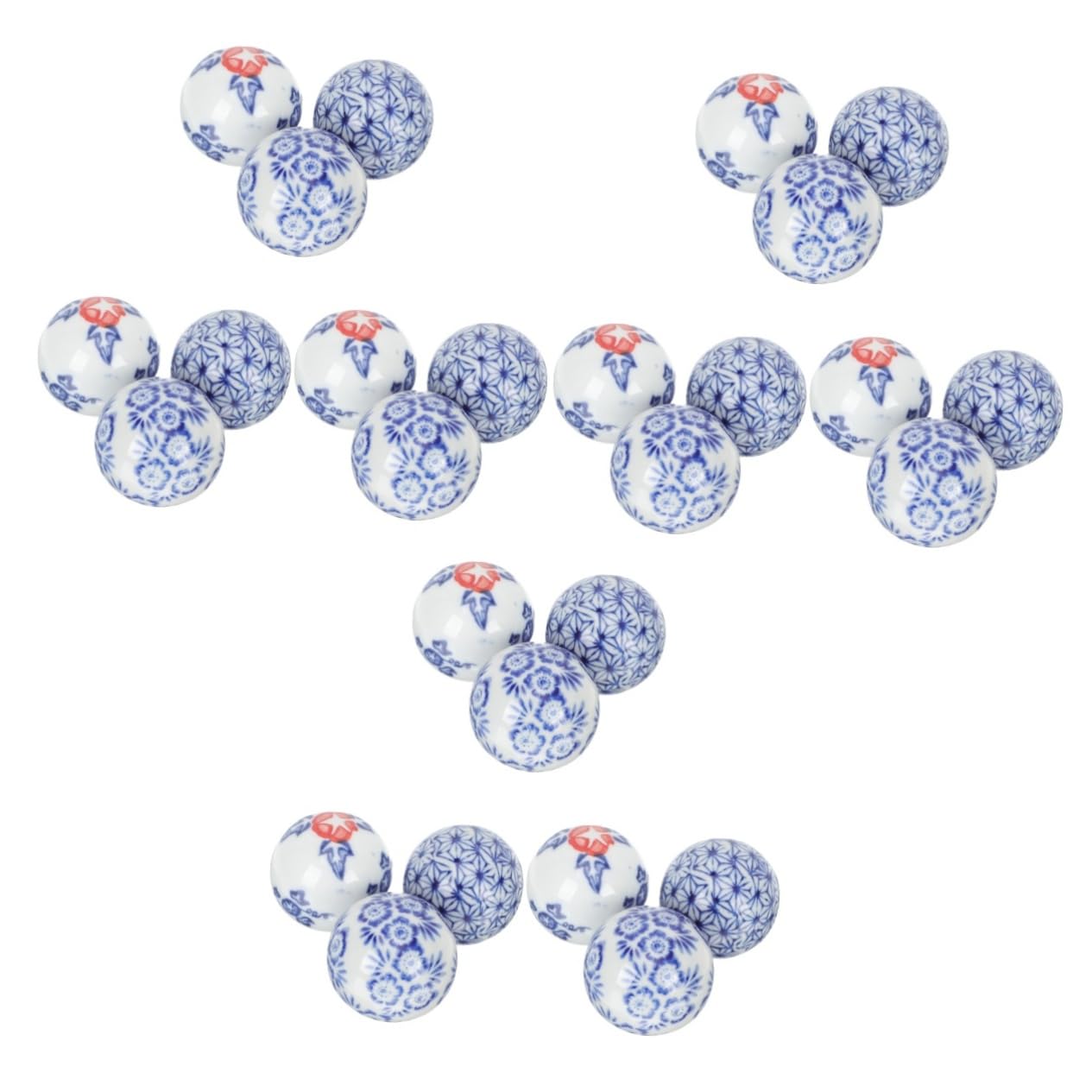 Alipis 9pezzi Ceramic Floating for Fish Tank Decoration Elegant Aquarium Ornaments Nature-Inspired Design Color Randomly Selected