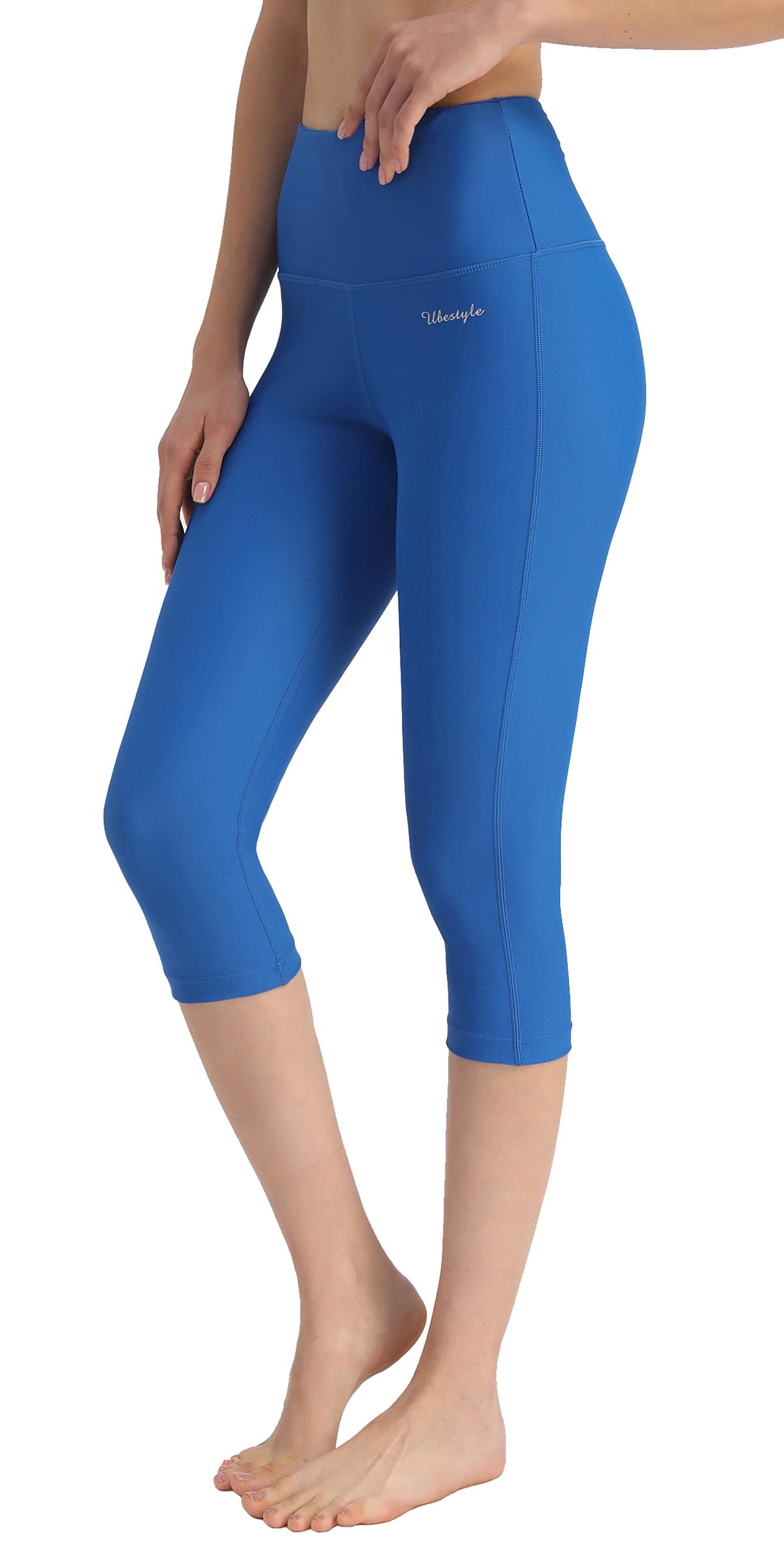 UPF 50+ High Waist Women's Yoga Capri Leggings Swimming Tights Sun Protective-image-24