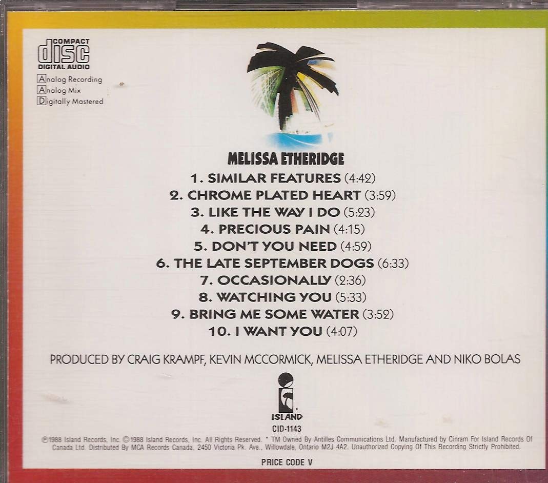 MELISSA ETHERIDGE - MELISSA ETHERIDGE [Audio CD] MELISSA ETHERIDGE