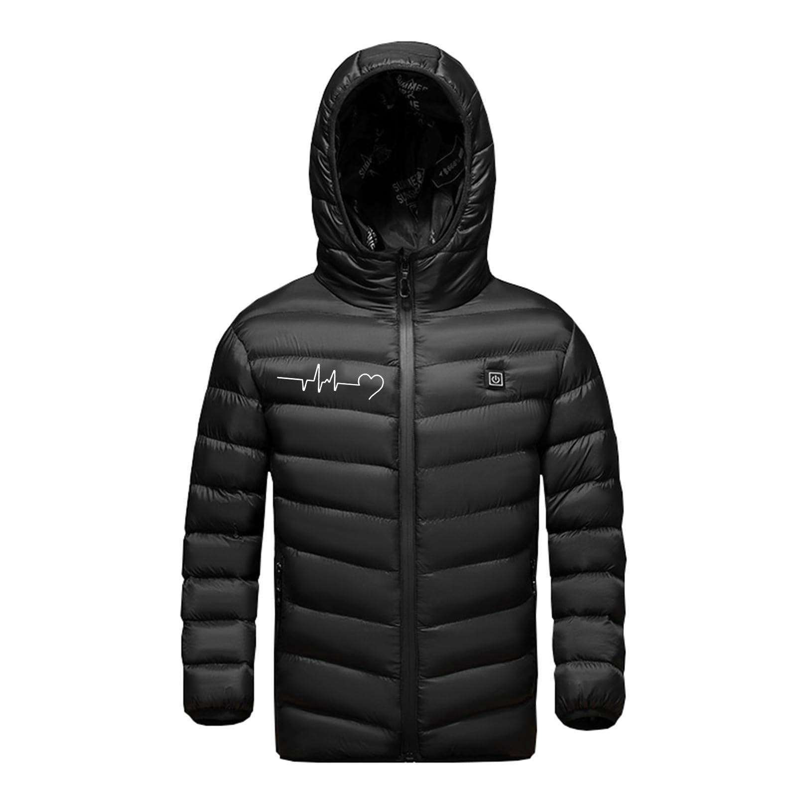 2024 Veste Chauffant enfant Longue Manche GarçOn Fille Veste enfant Chaud LéGer Doudoune Hiver,Gilet éLectrique USB avec 3 Zones de Chauffage Gilet Chauffant Lavable pour Enfants Ski en Plein Air