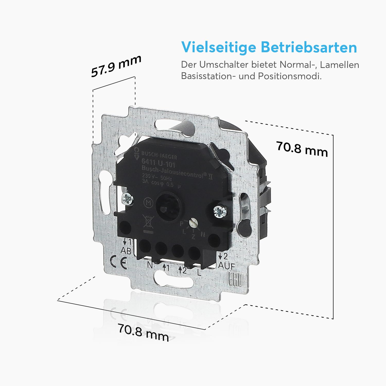 Busch-Jaeger 6411 U-101 Jalousiecontrol II-Einsatz