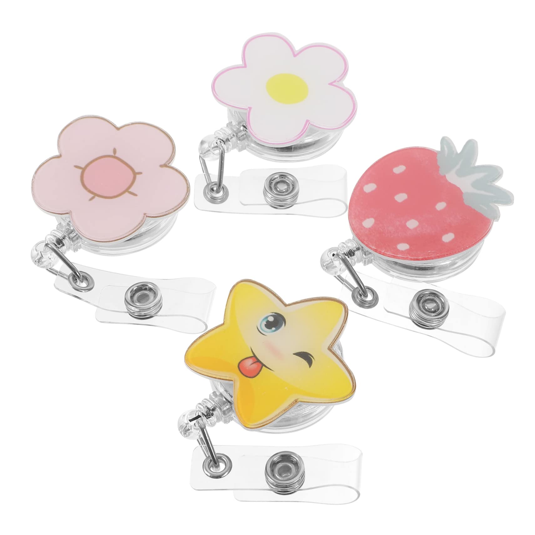 Tofficu 20pièces Porte-badges Rétractables Avec Clip De Ceinture Pour Cartes Identité Et Badges Professionnels Pratique Pour Travailleurs Industrie Hôpitaux Écoles Et Bureaux