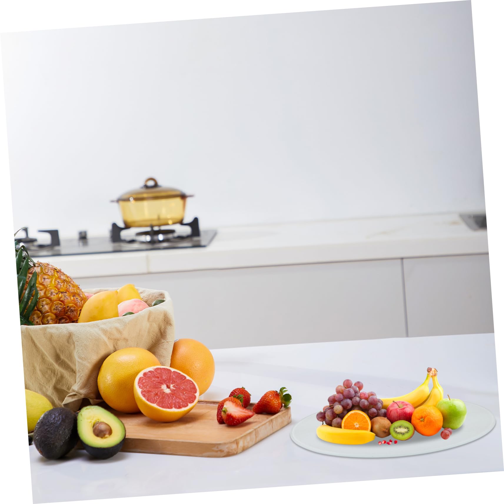Tabla de Cortar de Cocina de Vidrio Templado para Hogar