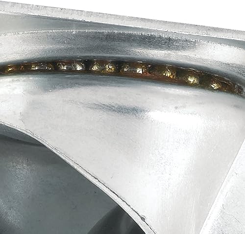 Miniatura 3 de SOFTTOUCH Rueda giratoria de goma resistente con placa superior giratoria, 2-12 pulgadas, capacidad de carga de 175 libras