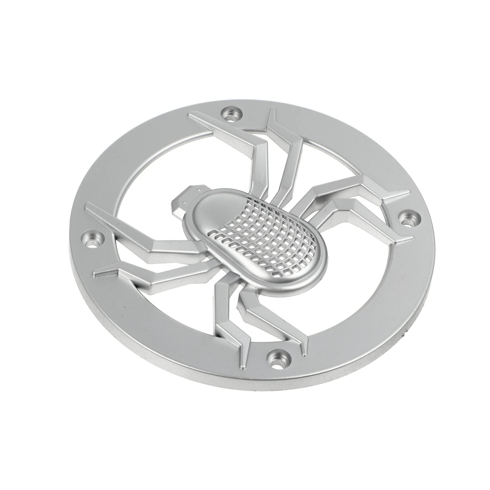 Happyyami Dust Cover Decorative Ring Audio Speaker Cover Trim Speaker Decorative Circle Protective Speaker Cover Heavy Duty Speaker Dust Cover Car Speaker Grill Cover Silver Abs