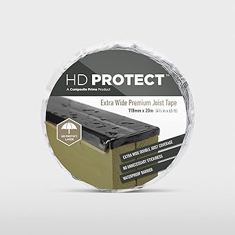 HD Protect Tape Extra Wide, Joist Tape, Premium Joist Tape Perfect for Decking, Superior Self Sealing, Extends the Life of Wooden Beams by Prevent Rot, 118 Million x 20 Meters