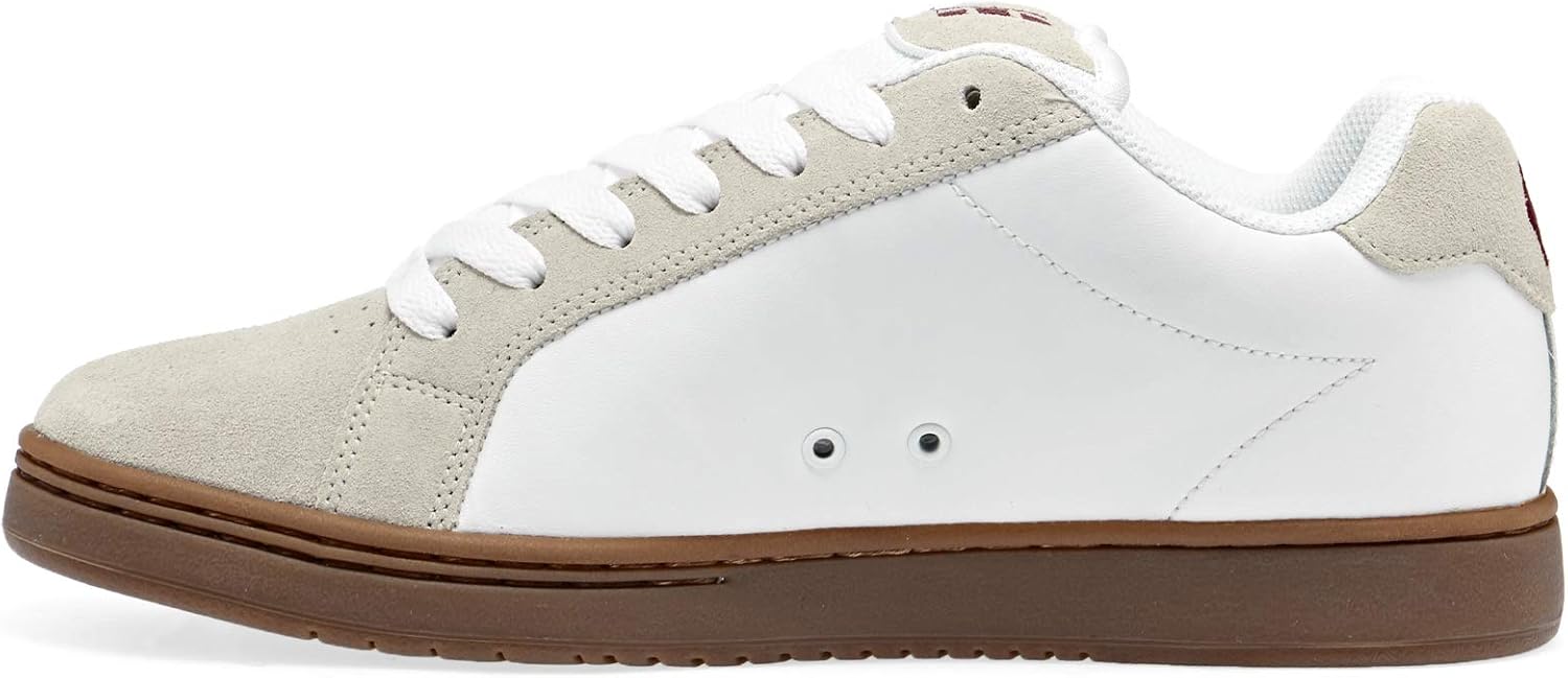 Etnies Men's Fader Skate Shoe, White/Tan, 7 Medium US