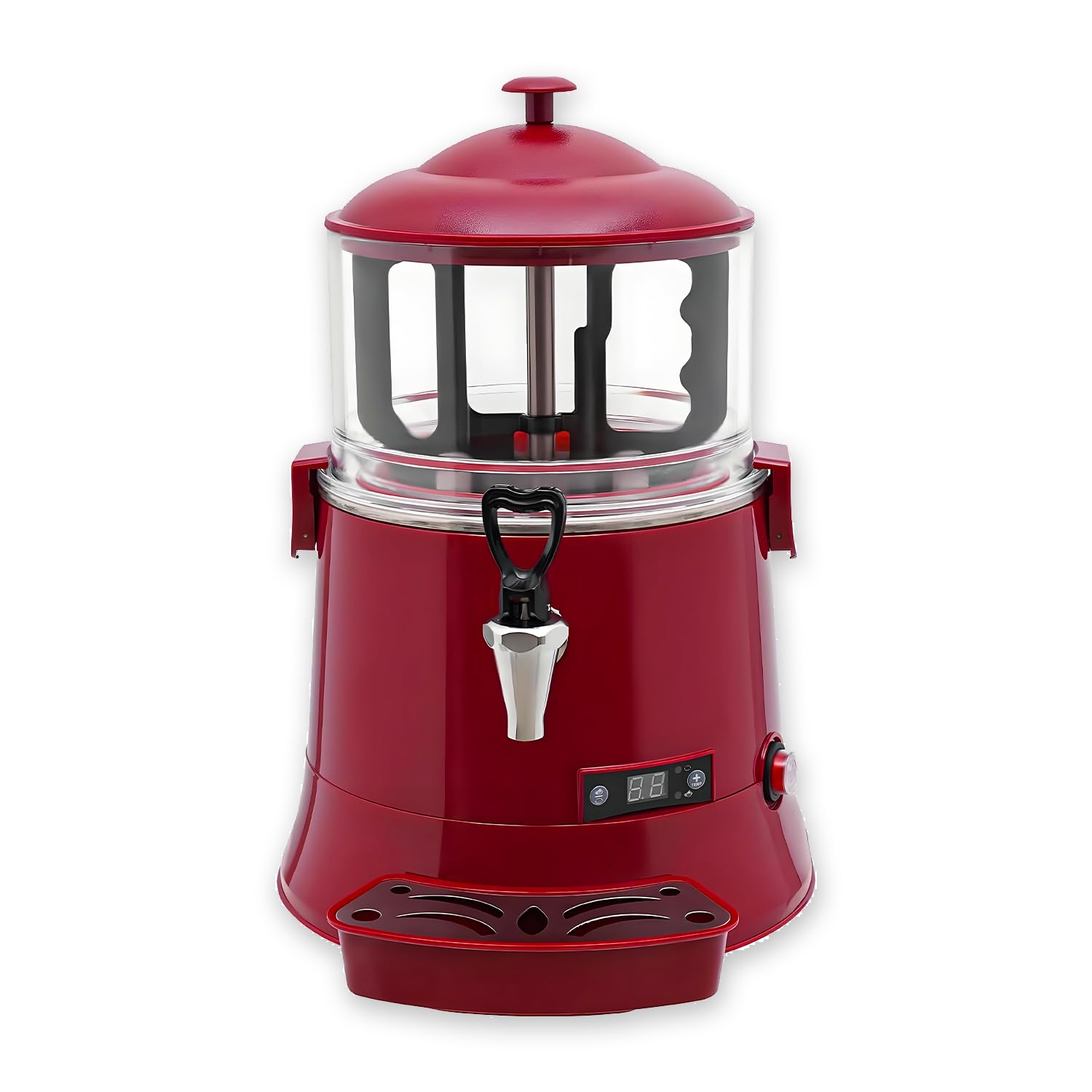 Macchina professionale per sciogliere il cioccolato, per preparare bevande calde, con controllo della temperatura da 30 a 90 °C, resistente e antiruggine, ideale per bar e ristoranti. Red-HT-5L