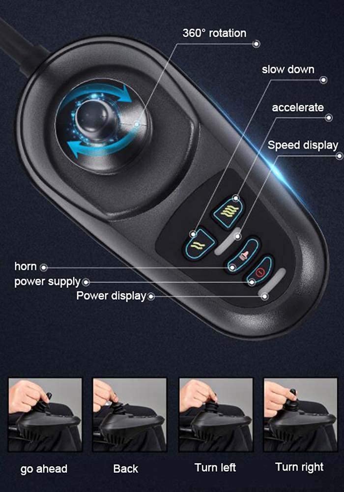 Carrozzina Elettrica Carrozzina Elettrica Pieghevole Motorizzata,Potente Carrozzina A Doppio Motore, Leggera, Solo 37Kg, Resistente, Carrozzina Elettrica Pieghevole A Doppio Motore,per Disabili Elde