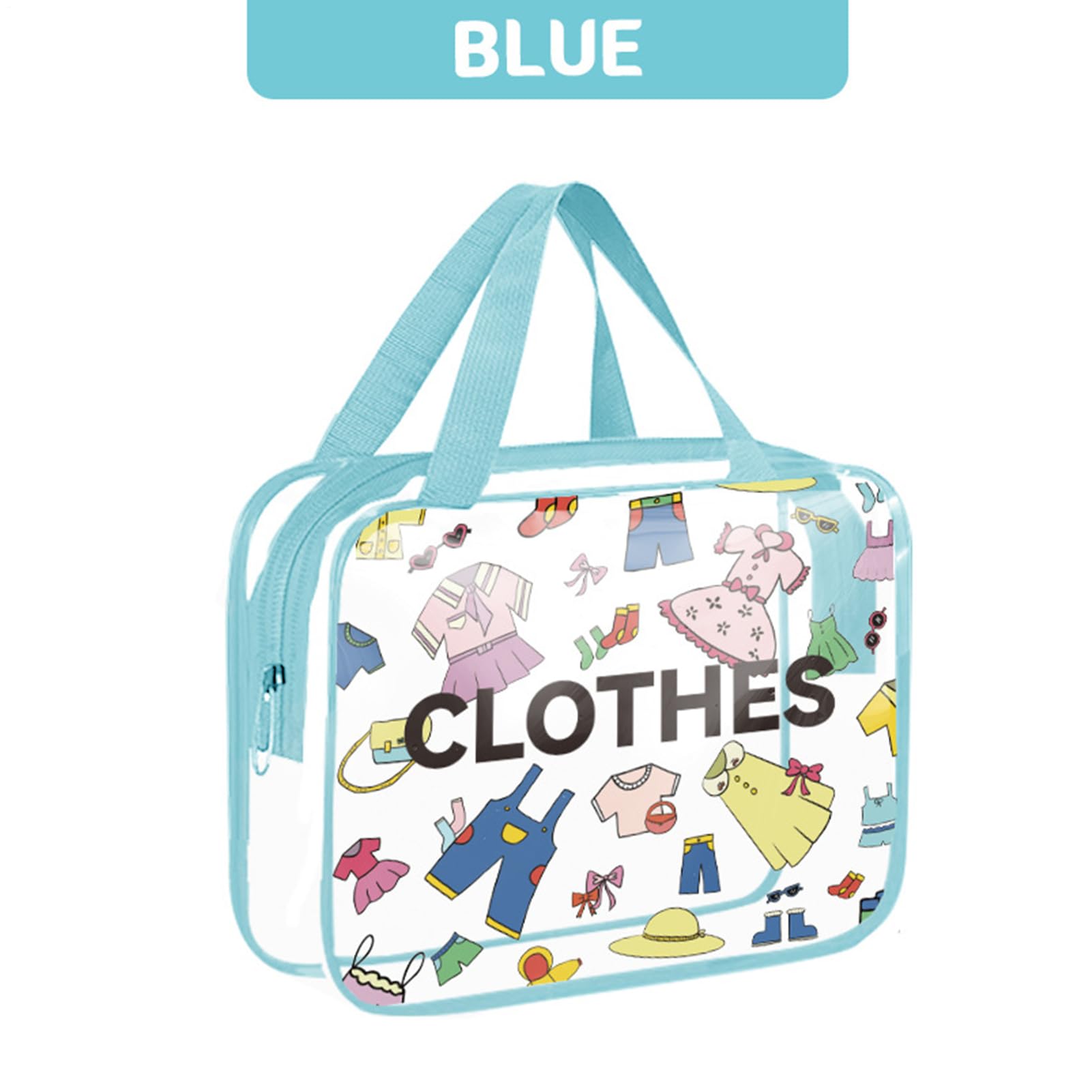 Borsa Toilette Trasparente 4 Pezzi Organizzatore Impermeabile con Cerniera