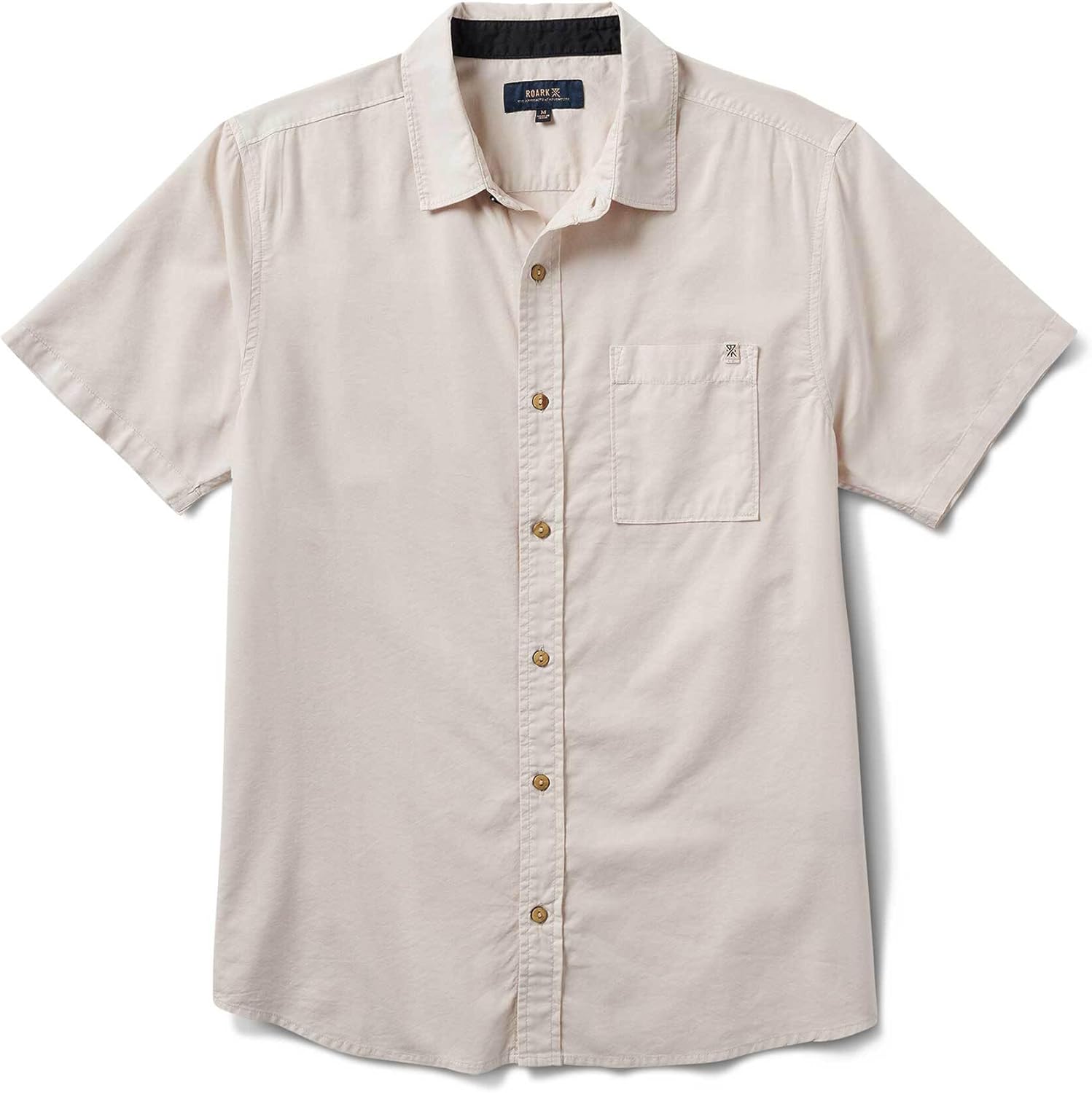 Roark Made to Fade Mens Button Down Short Sleeve Shirt – Casual Summer Shirt, Lightweight Pigment Dyed Vacation Shirt for Men