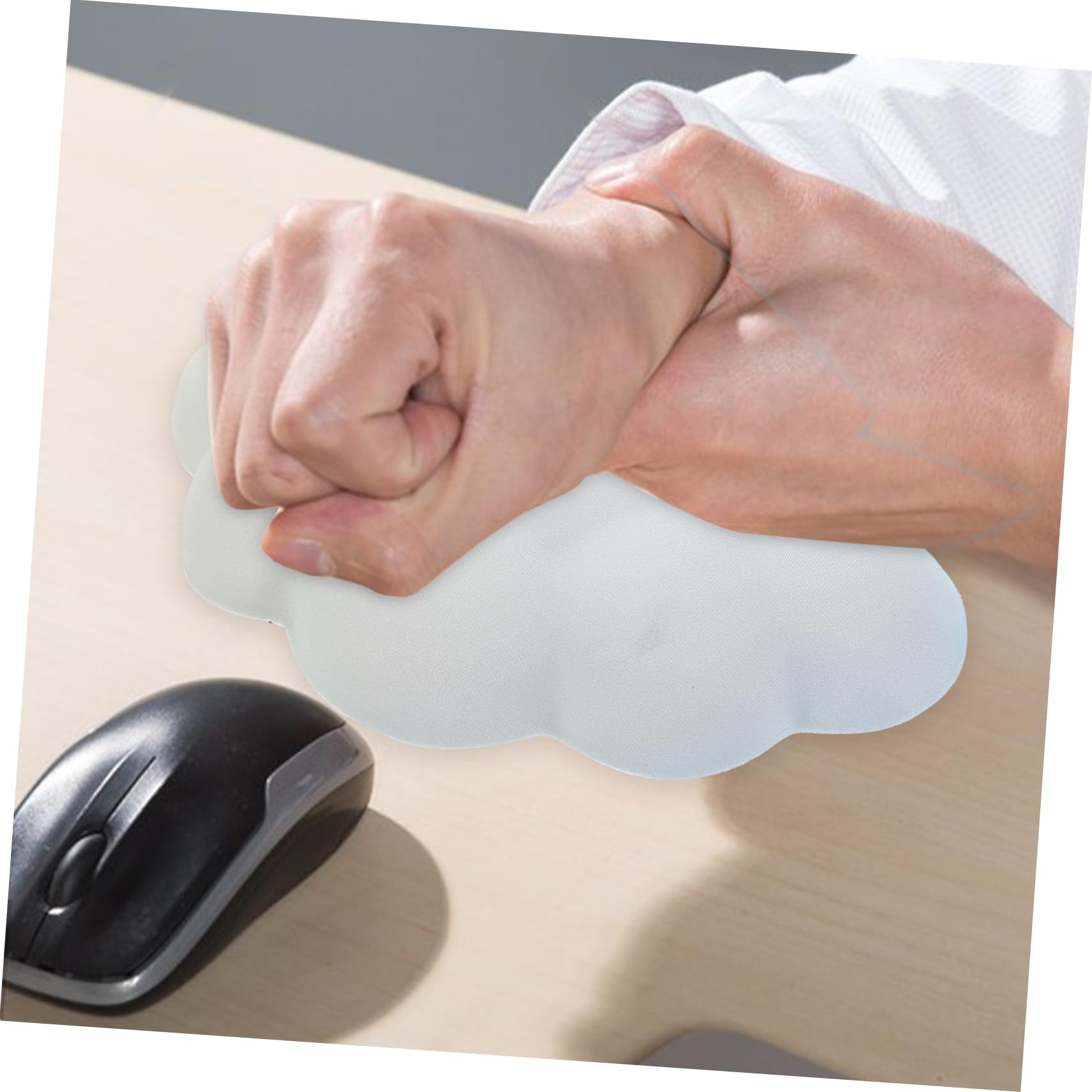 Angoily 5 Stück Cloud Ergonomisches Handgelenkstütze Mauspad Komfortable Handunterstützung für Computer Büro Gaming Entlastung für Handgelenke Langlebiges Silikon Design