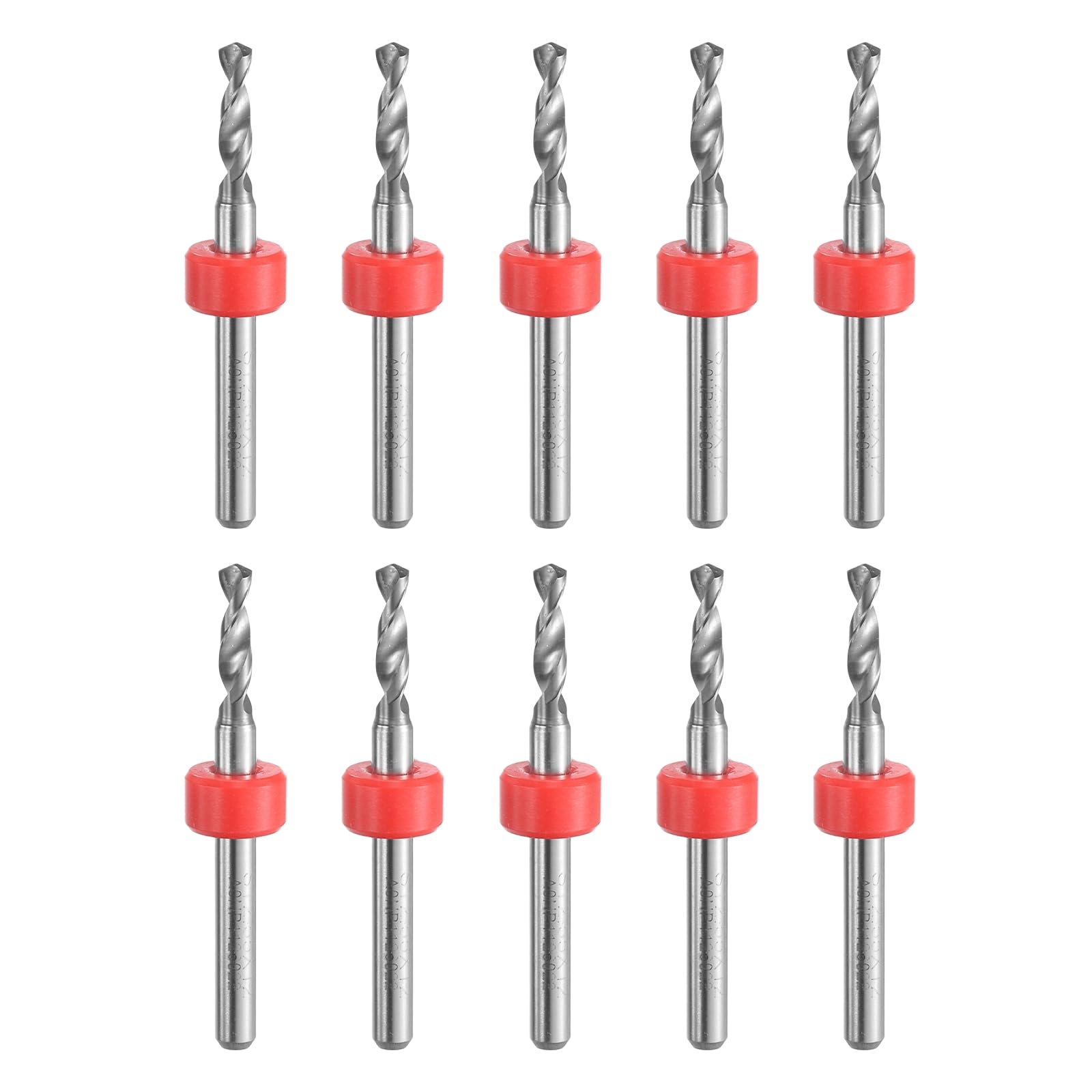 uxcell PCB Drill Bits 2.55mm Tungsten Carbide Rotary Tool Jewelry CNC Engraving Print Circuit Board Micro Drill Bits 1/8 Inch Shank 10 Pcs