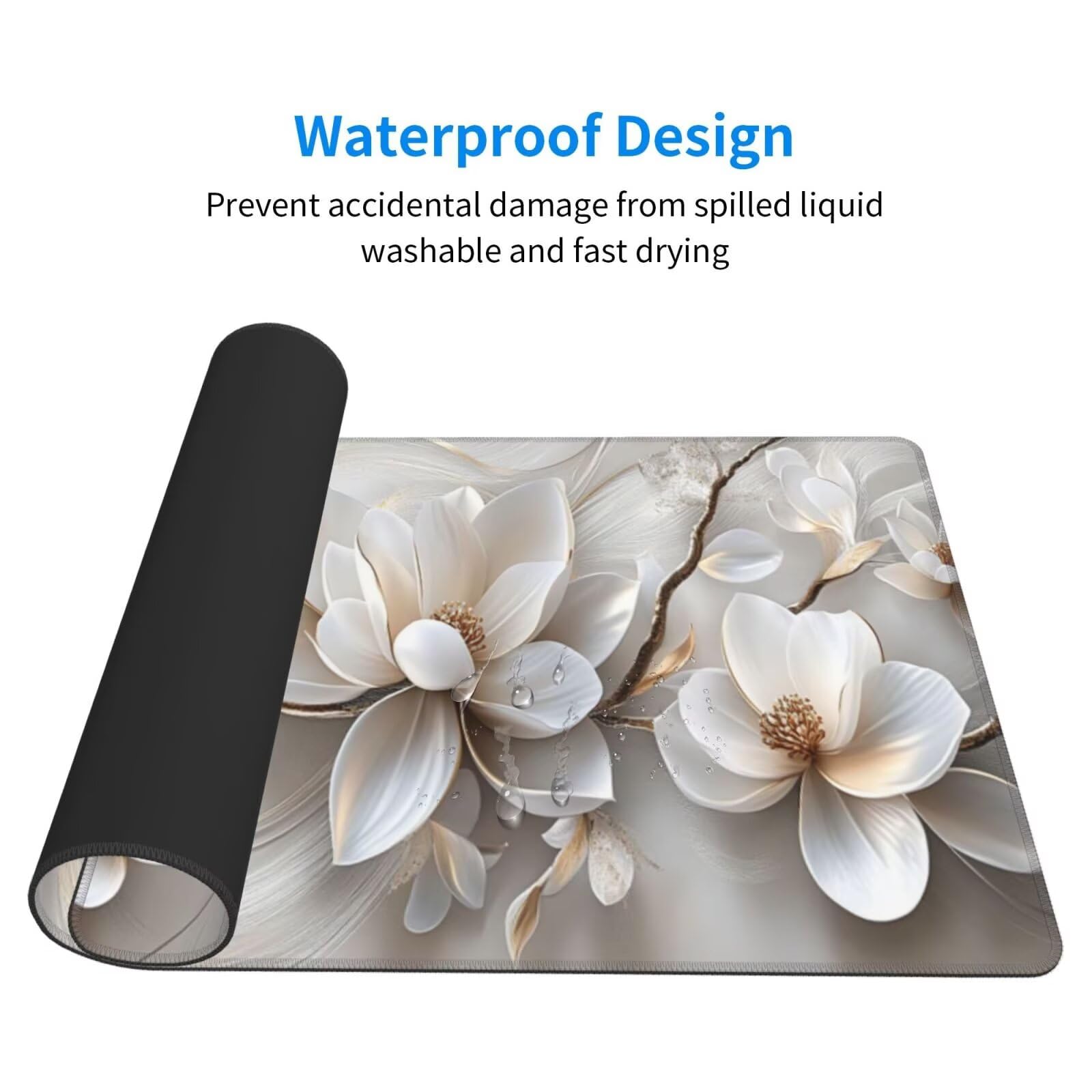 Podkładka pod mysz Lys XXL Dream mata na biurko 1600 x 800 x 3 mm zmywalna podkładka do gier na laptopa, z antypoślizgową gumową podkładką dla graczy, PC, pracowników biurowych Y1443