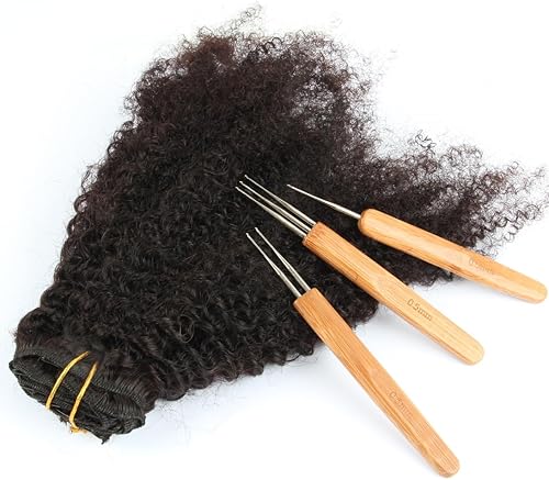 Miniatura 4 de JFFX 3 ganchos de ganchillo para rastas, herramienta de aguja de rasta, 1 gancho, 2 ganchos, 3 ganchos de 0.020 in