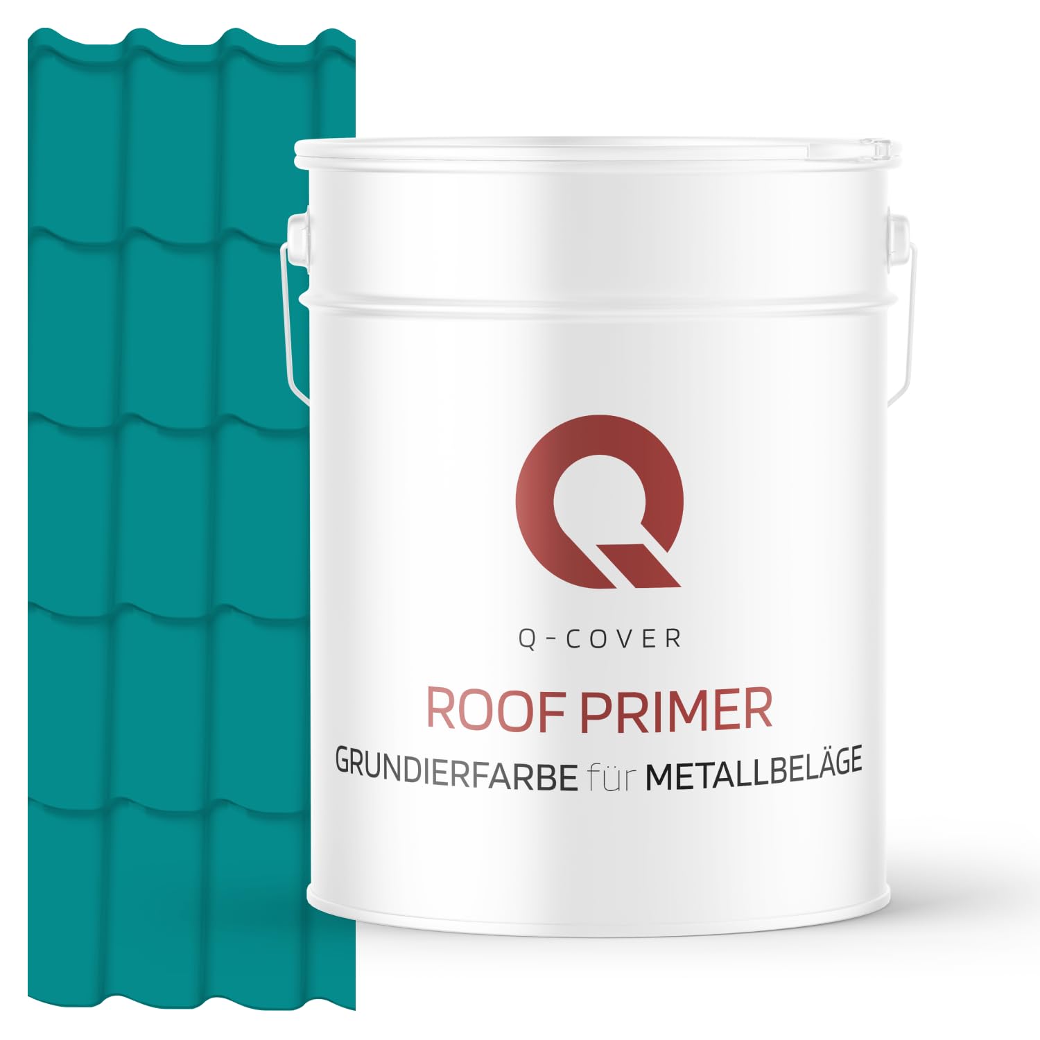 Vernice per primer per rivestimenti in metallo, 10 l, colore Blu turchese RAL 5018 opaco, resistente alle intemperie, antiruggine, perfetta aderenza, resistente ai raggi UV