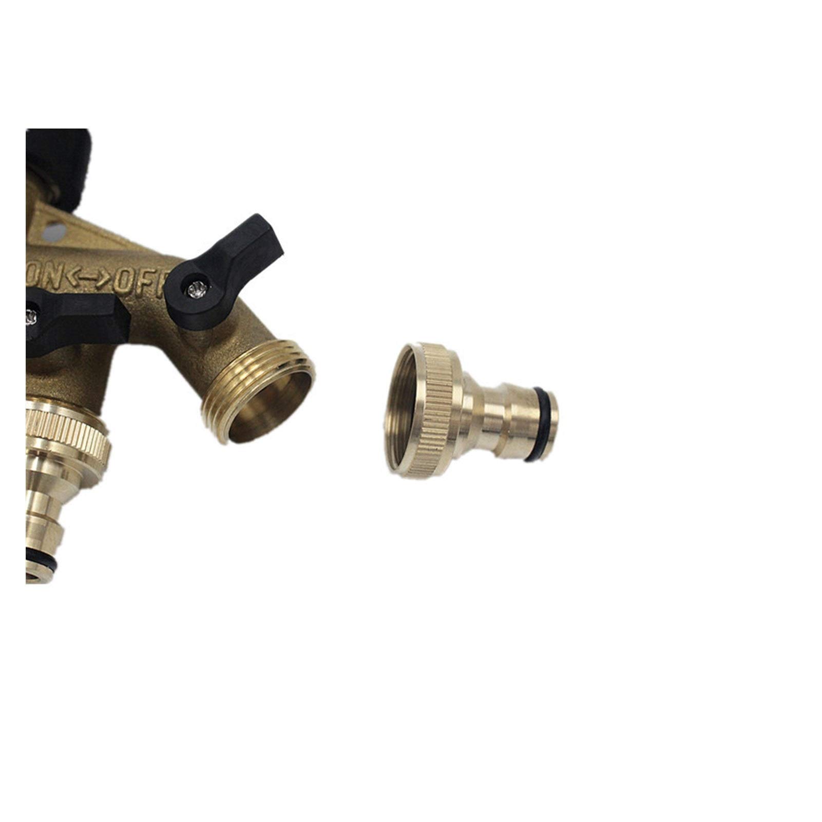 Accesorios de tubería latón, Accesorios Grifo Manguera 4 vías, colector válvula, Divisor, adaptadores, 1 Pieza, reparación Distribuidor Agua