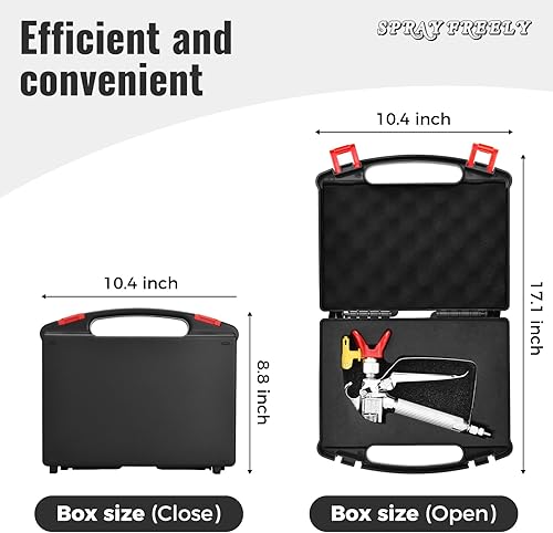 Miniatura 2 de Pistola pulverizadora sin aire de alta presión, 3600 PSI, con giro de 517 puntas, para piezas y accesorios de pulverizador de bomba, compatible con
