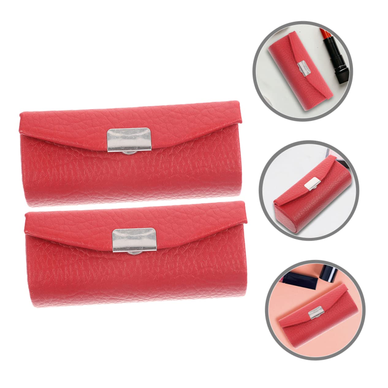 FRCOLOR 6piezas Estuche De para Labiales De Sintética Diseño Portátil y para y Ocasiones Especiales