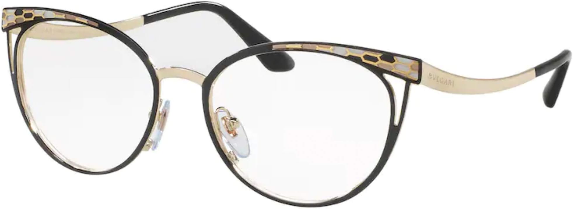 Bvlgari BV2186 Women's Eyeglasses Black/Pale Gold 53