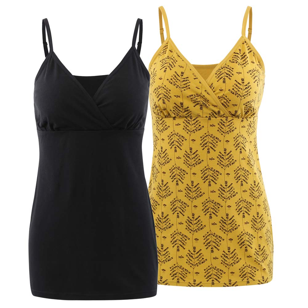 Manci Nursing Top, Schwangeres Stillen Nursing Schwangerschaft Top Baumwolle Umstandskleidung, Mit Verstellbaren Trägern