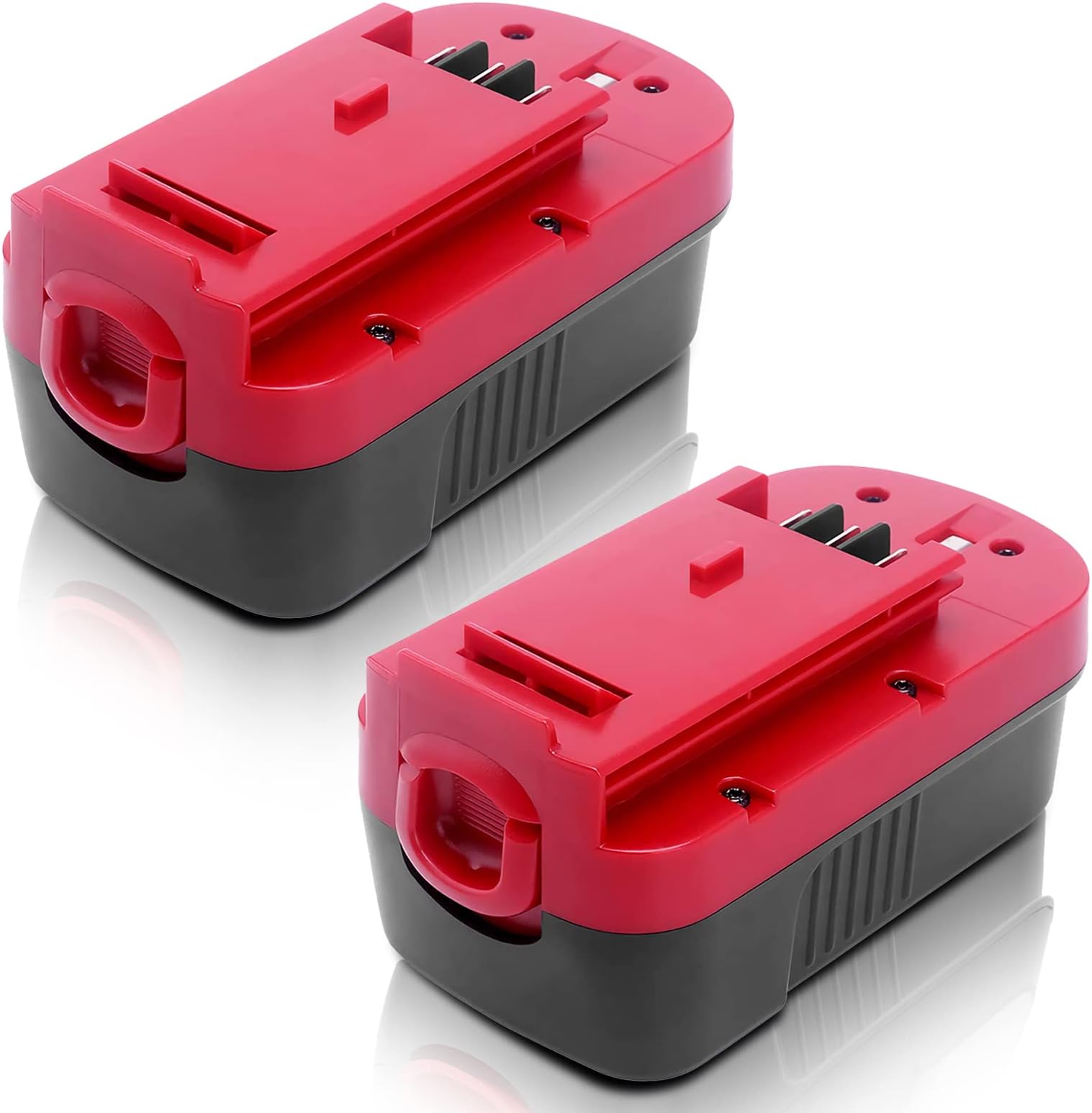 2Pack 3.6Ah HPB18 Ni-Mh Replacement Battery for Black and Decker 18V Battery HPB18 HPB18-OPE Compatible with Black Decker Battery 18 Volt Tools A1718 FS18FL Firestorm Cordless Powers Tool (Red)