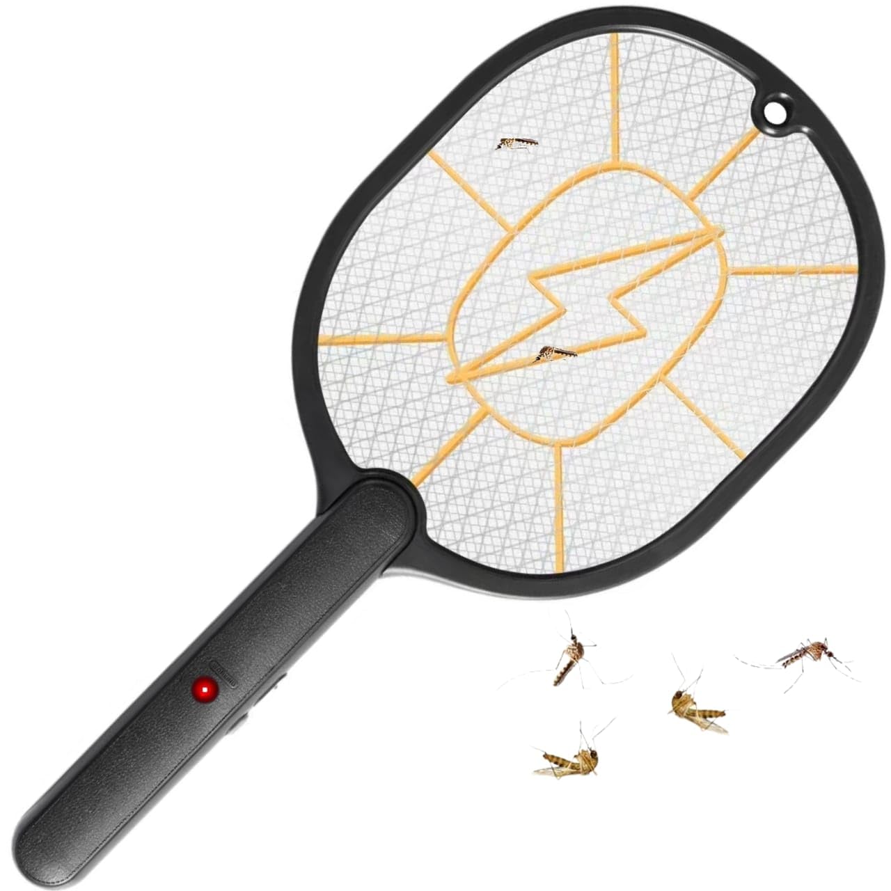 IRONCORE® Electric Fly Swatter, Bug Zapper with Protective net Layer, Mosquito and Insect Catcher Racket, Electric Fly Zapper