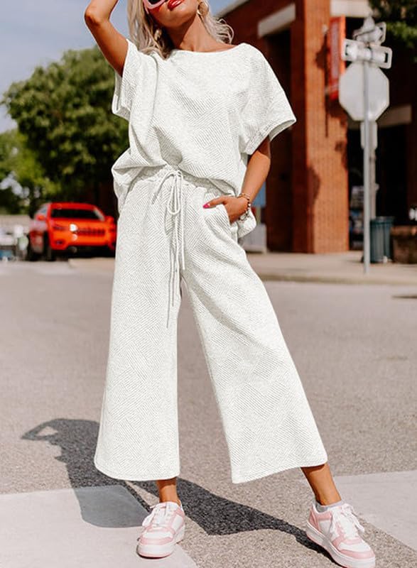 Image of SHEWIN Women Two Piece Sets Business Casual Work Vacation Airport Outfits 2026