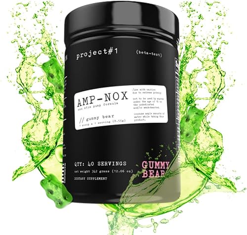 Project #1 AMP-NOX Polvo de preentrenamiento para mayor concentración y bomba Potenciador de energía de proteína en polvo para asistentes al Project #1 AMP-NOX Polvo de preentrenamiento para mayor concentración y bomba Potenciador de energía de proteína en polvo para asistentes al