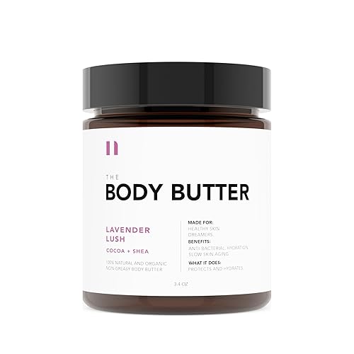 The Body Butter - Manteca de cacao orgánica mezclada a mano y vertida a mano manteca de karité aceite de jojoba orgánico aceite de coco orgánico