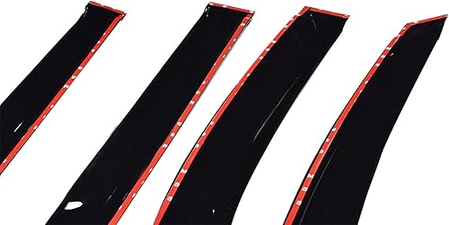 Miniatura 7 de waltyotur 4 viseras de Ventana de Estilo Delgado para Toyota Sienna 2004 2005 2006 2007 2008 2009