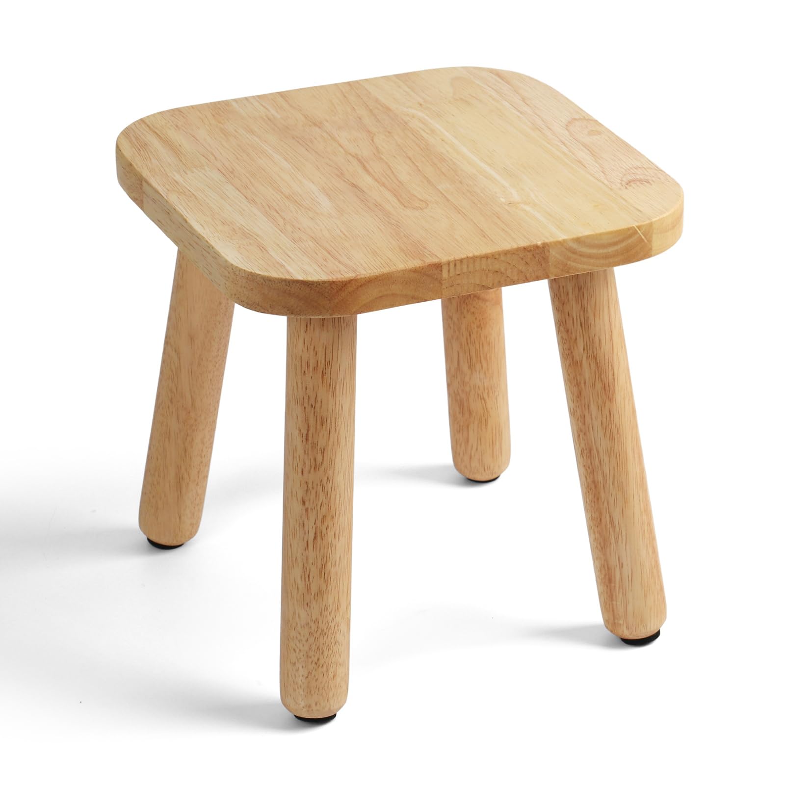Solid Wood Step Stool 9.3" - 300lbs Capacity Plant Stand Indoor