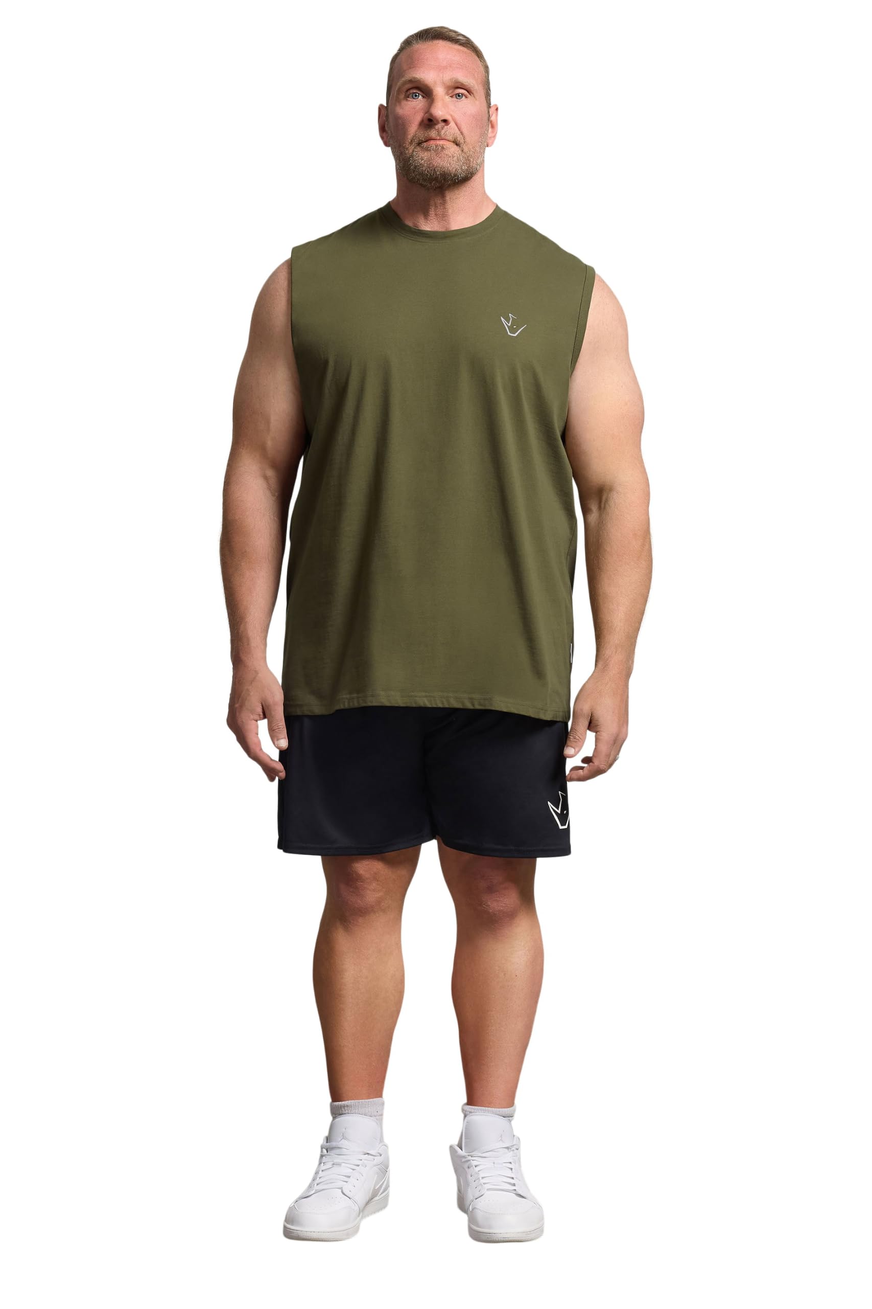 Ironrhino Big & Tall Green 'Rest Day' Vest - Men's - Plus Size Curve