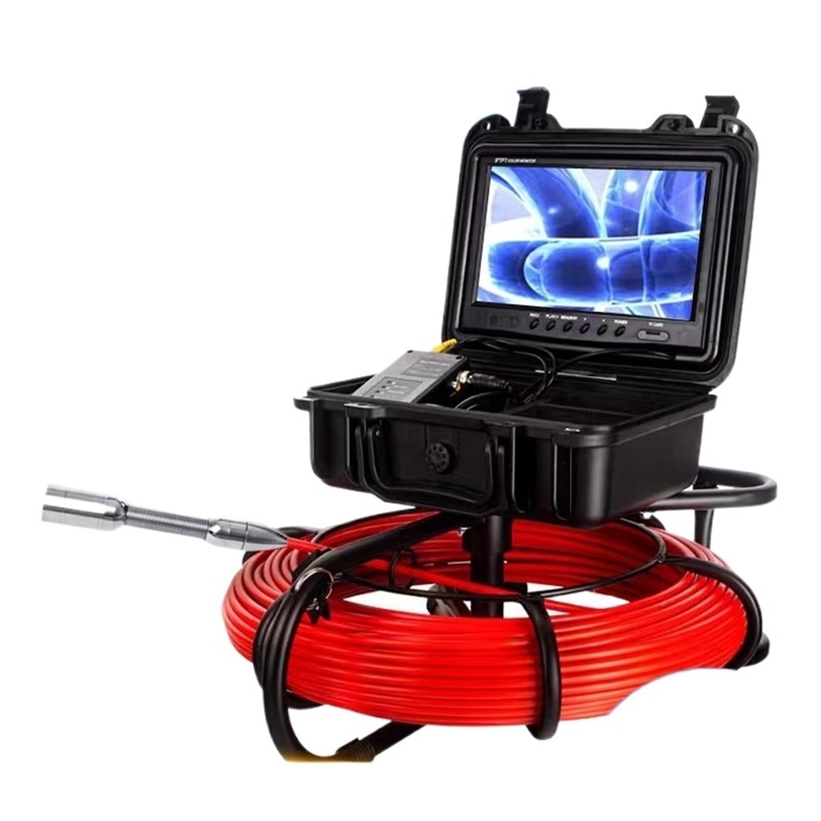 YNIYUJKL Drain Inspection Camera Wifi Sewer Endoscope 7Mm Dia Cable 20/30/50/100M Pipe Inspection Camera,Ip68 Drain Sewer Pipeline Industrial Camera,9in Button Dvr Wifi-50m