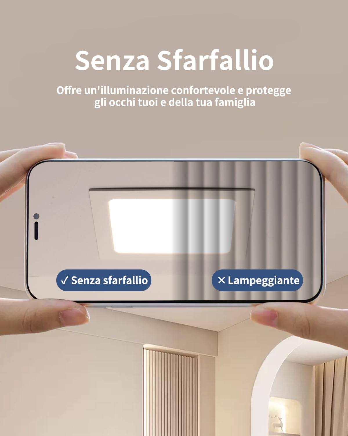 6x Faretti LED da Incasso per Cartongesso Quadrati 16W 3CCT Foro Ø145-160mm | Grebeam Faretti LED Soffitto per Bagno IP44 1400LM, Bianco Caldo 3000K/Bianco Neutro 4000K/Bianco Freddo 6000K Regolabili